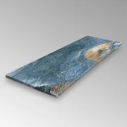 Margelle / plat de marche Pierre de Bali Météor bleu Mix R11 30x120cm