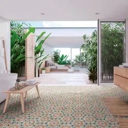 Carrelage sol hexagonal...