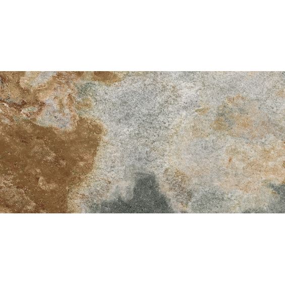 Carrelage sol extérieur effet Pierre de Bali Ubud vert R11 3060cm