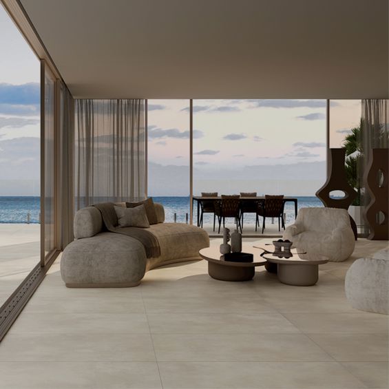 Carrelage sol effet béton Inédit sable60x120 cm