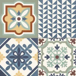 Carreaux ciment patchwork tradition mix